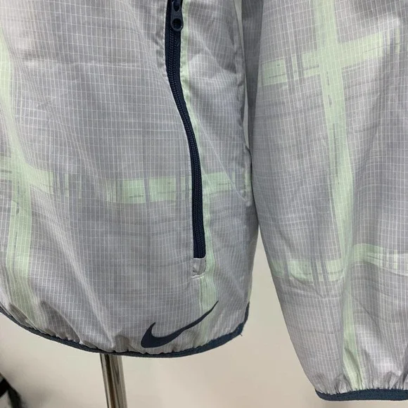 Nike Golf Jacket Youth Girl M Medium Purple Windbreaker Half Zip Water Resistant